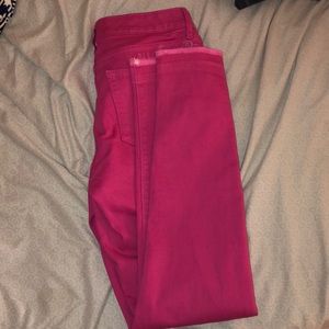 pink jeggings
